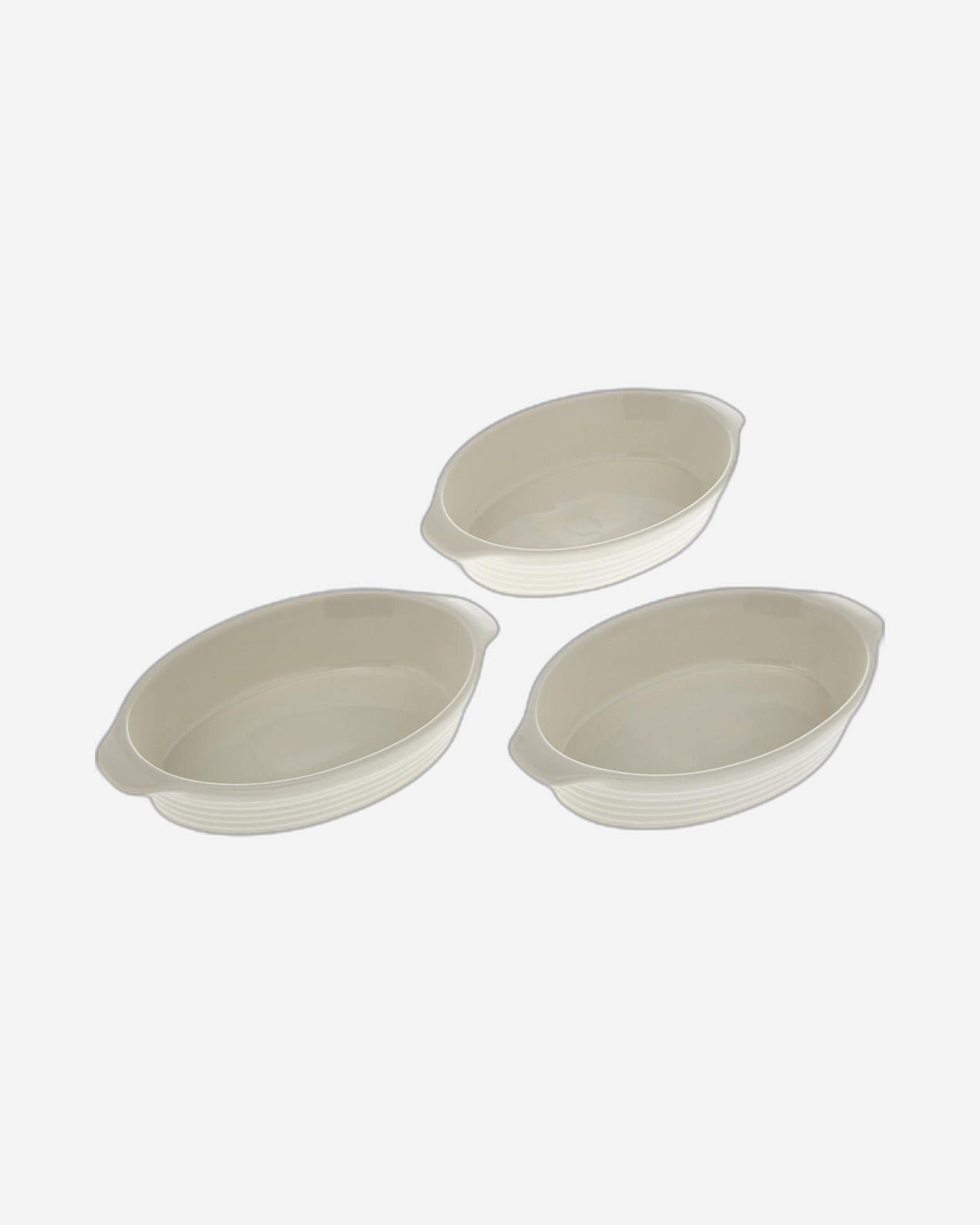 Bone China Shallow 16"/8" 2-Tier Oval Baker with Gold Stand, White - Elegant Porcelain Baking and Serving Dish Set