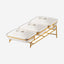 Shallow Porcelain 3-Tier Casserole Set with Gold Stand Rack - 30cm x 3