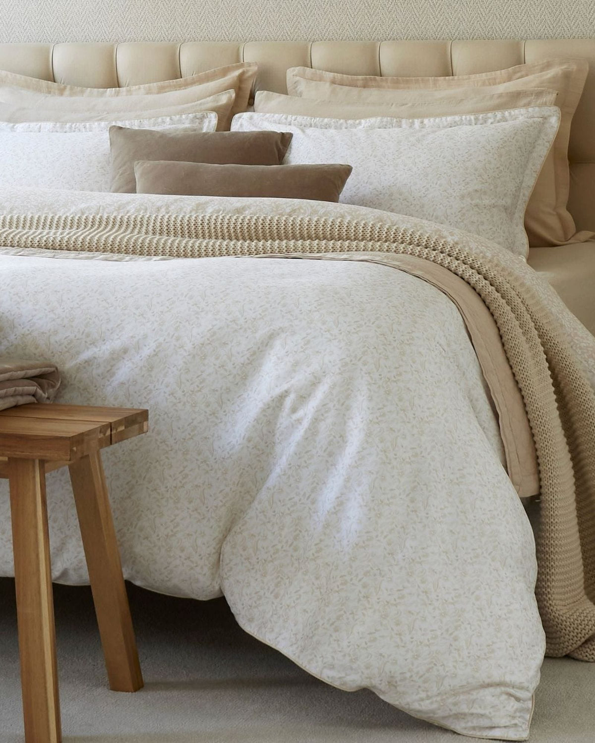 Christy Daisy Meadow Duvet Cover Set Hazelnut