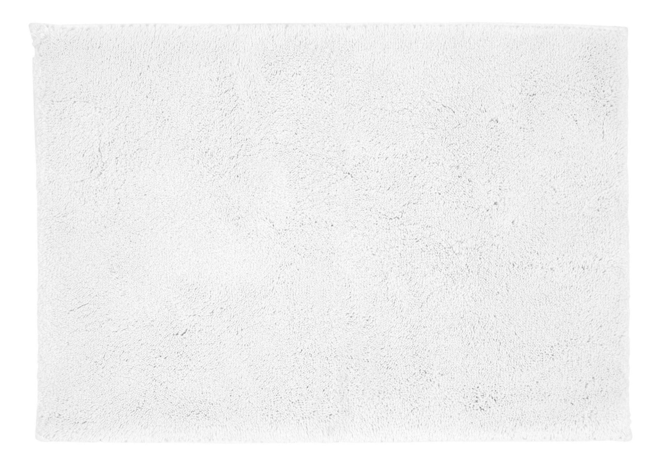 Christy Bath Rug Deep Pile White