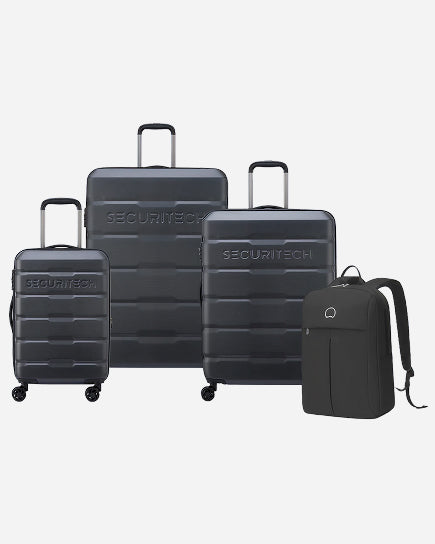 Delsey Paris Citadel 3 Piece Set Expandable Trolley Luggage Set  + Free  Agreable Backpack