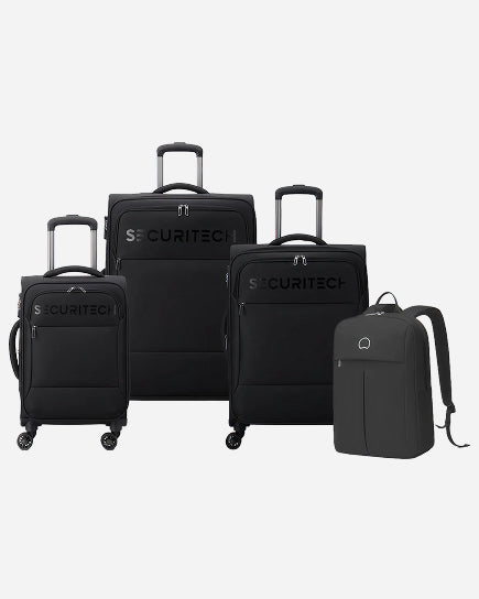 Delsey Paris Vanguard 3Piece Set Expandable Luggage Trolley  + Free  Agreable Backpack