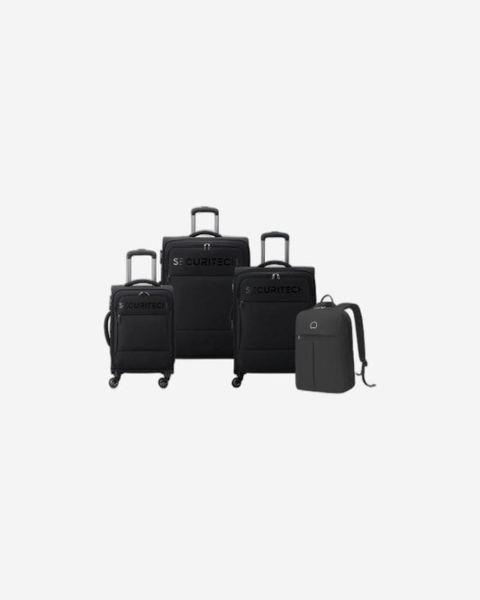 Delsey Paris Securitech Vanguard 3Piece Set Expandable Luggage Trolley  + Free  Agreable Backpack
