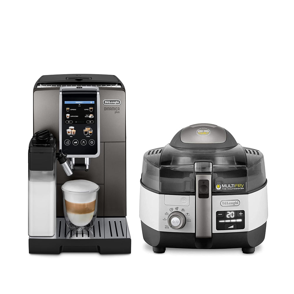  DELONGHI DINAMICA BRIDGE ECAM380.95.TB + DELONGHI EXTRA CHEF PLUS MULTIFRY LOW-OIL FRYER AND MULTICOOKER - FH1396/1 