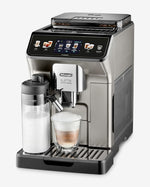 De'Longhi Eletta Explore Bean to Cup coffee machine with Latte cream Hot and cool Technology, Cold extraction technology, with 3.5"TFT display and soft control, wifi connectivity-Titanium,ECAM450.86.T (UAE ESMA Certified)