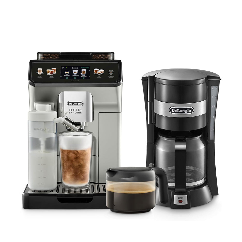  DELONGHI ELETTA EXPLORE COFFEE MACHINE SILVER ECAM450.65.S - REGULAR + FILTER COFFEE MAKER 