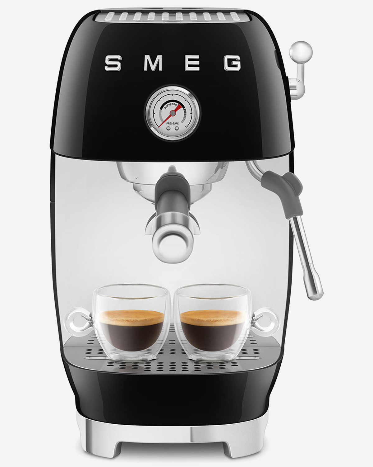 SMEG Espresso with Pump 50’s Style Black - ECF03BLUK