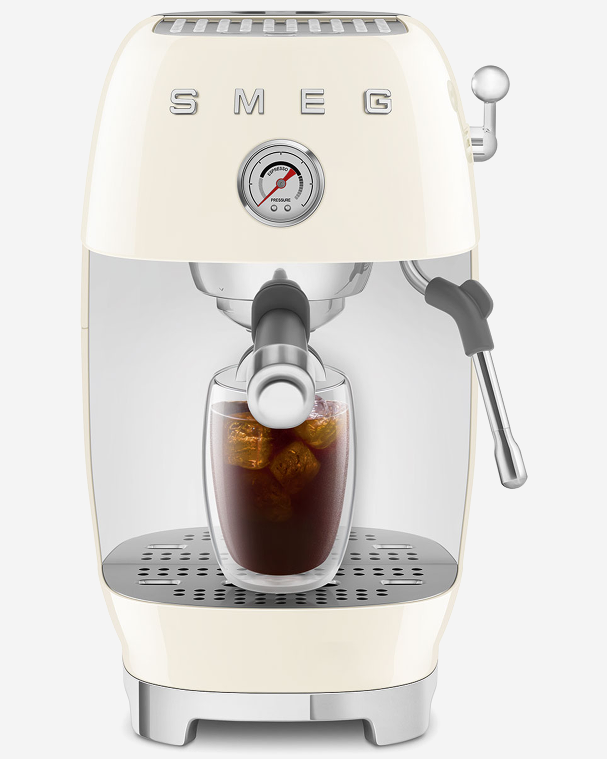 SMEG Espresso with Pump 50’s Style Cream - ECF03CRUK