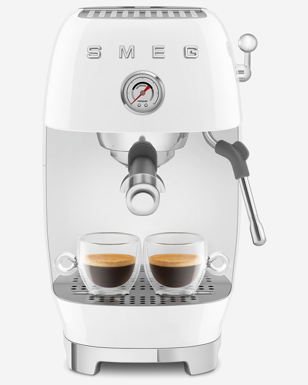 SMEG Espresso with Pump 50’s Style White - ECF03WHUK