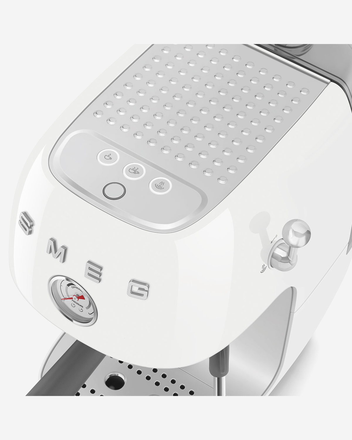 SMEG Espresso with Pump 50’s Style White - ECF03WHUK