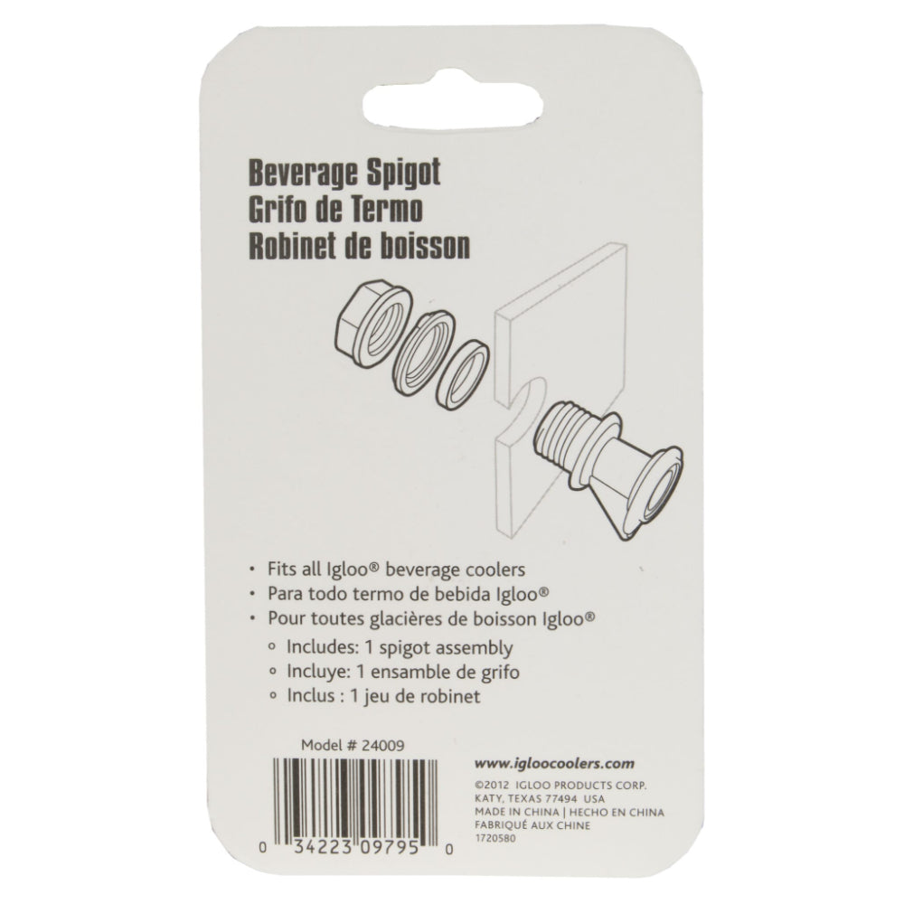 Igloo-Standard Push Button Spigot For 2-10 Gallon Water Jug - White