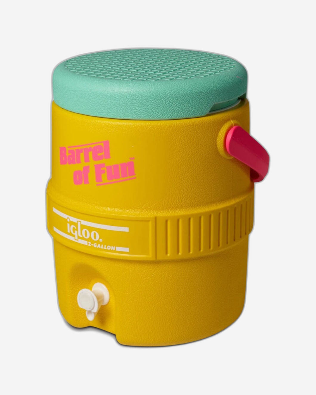 00031416-Igloo-Retro Barrel of Fun 2 Gallon Water Jug - Yellow