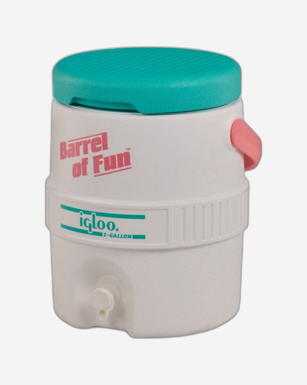00032386-Igloo-Retro Barrel of Fun 2 Gallon Water Jug - White