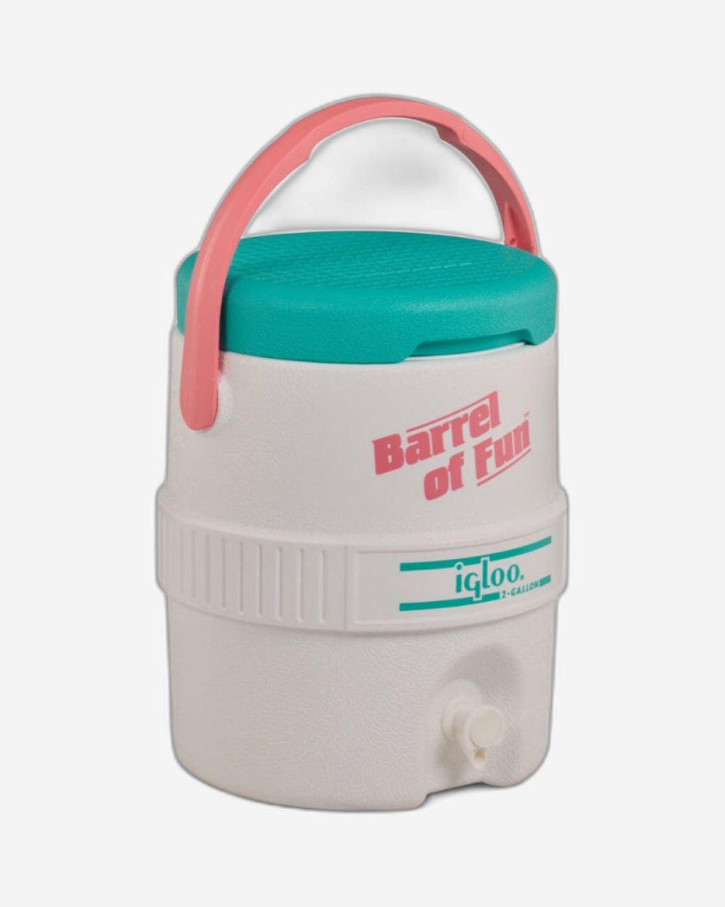 00032386-Igloo-Retro Barrel of Fun 2 Gallon Water Jug - White