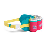 Igloo-Retro Beerdolier Cooler  - Dark Jade /Bold Magenta /Livewire Yellow