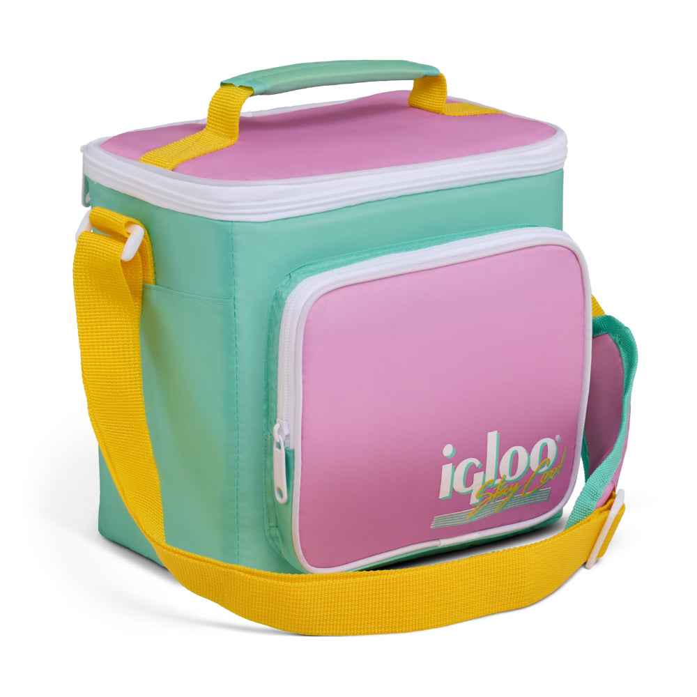 Igloo-Retro Square Cooler Lunch Bag  - Rose Tea