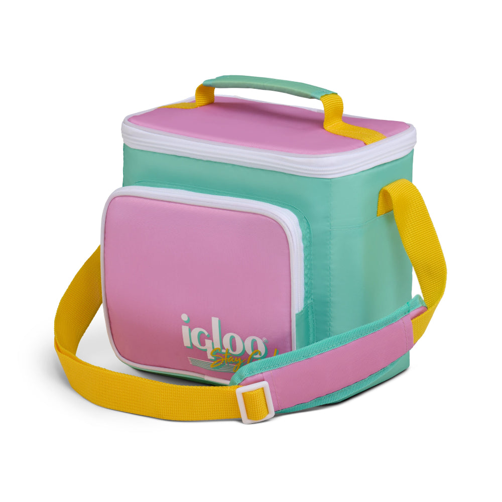 Igloo-Retro Square Cooler Lunch Bag  - Rose Tea