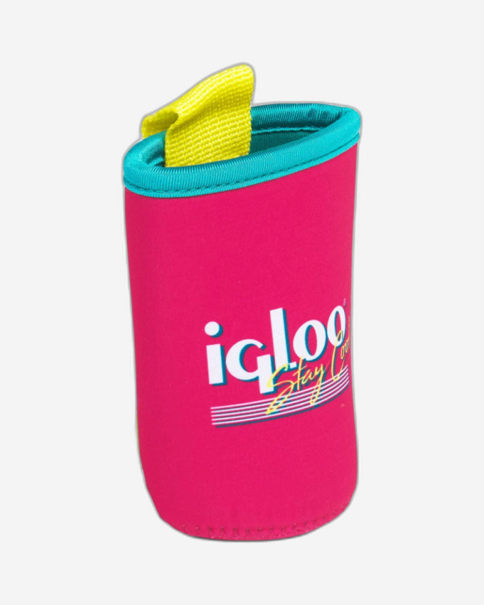 Igloo-Retro Soft Coolmate™ 4-Pack Can Cooler  - Dark Jade /Bold Magenta /Livewire Yellow