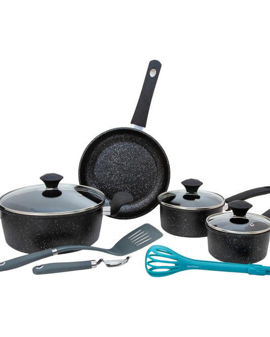 Fresh Choice - DIAMAS 10pc Non Stick Forged Carbon Steel Cookware Set