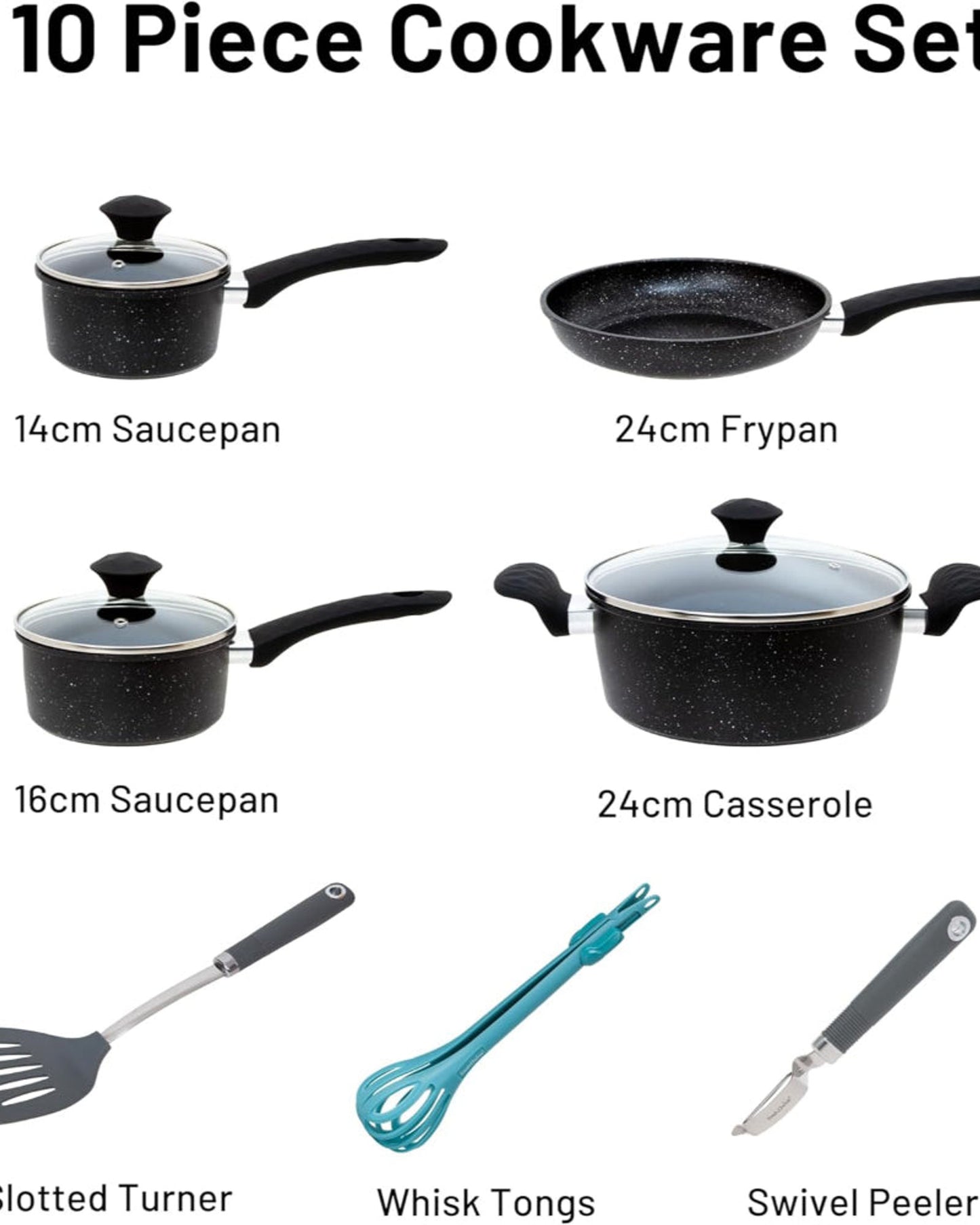 Fresh Choice Diamas Cookware Set 10Pc