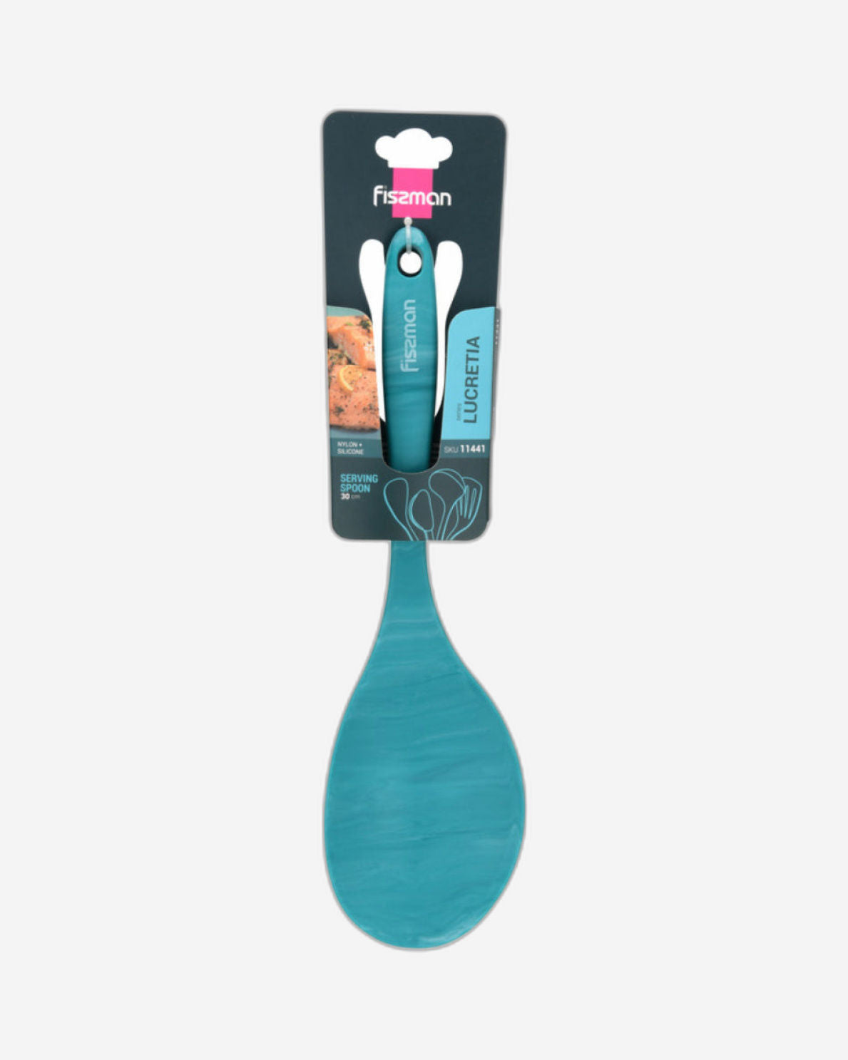 Fissman Serving Spoon 30cm Lucretia Series Nylon And Silicone 