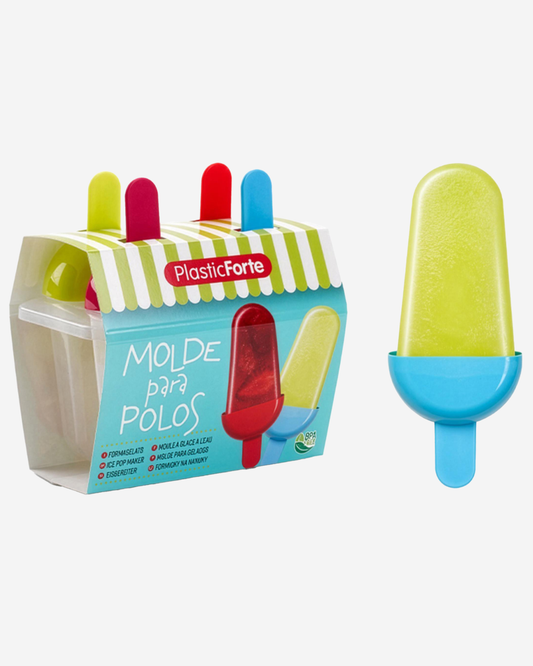 Plastic Forte Ice Pop Maker 4 pcs Assorted Colors
