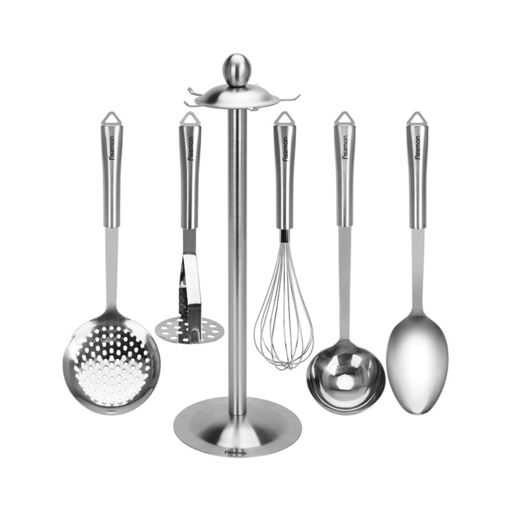 Fissman 6-Piece Kitchen Tools Set Bergamo Stainless Steel