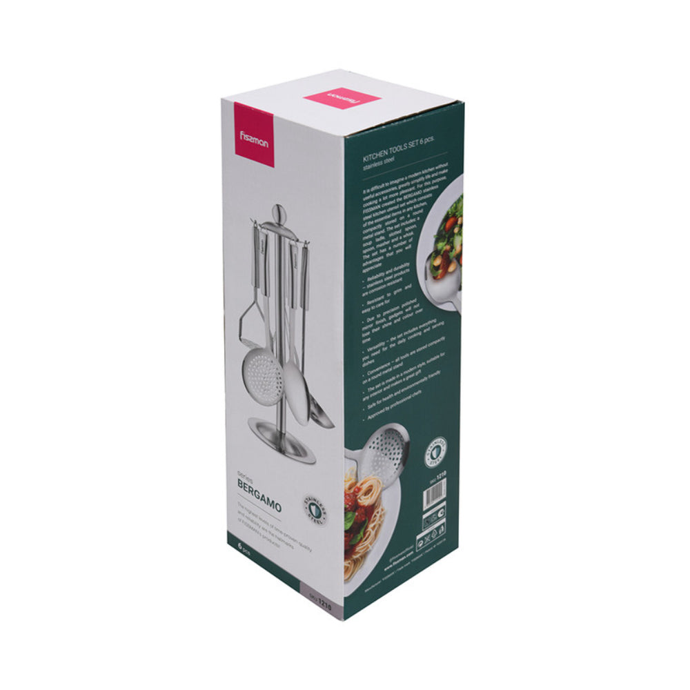 Fissman 6-Piece Kitchen Tools Set Bergamo Stainless Steel