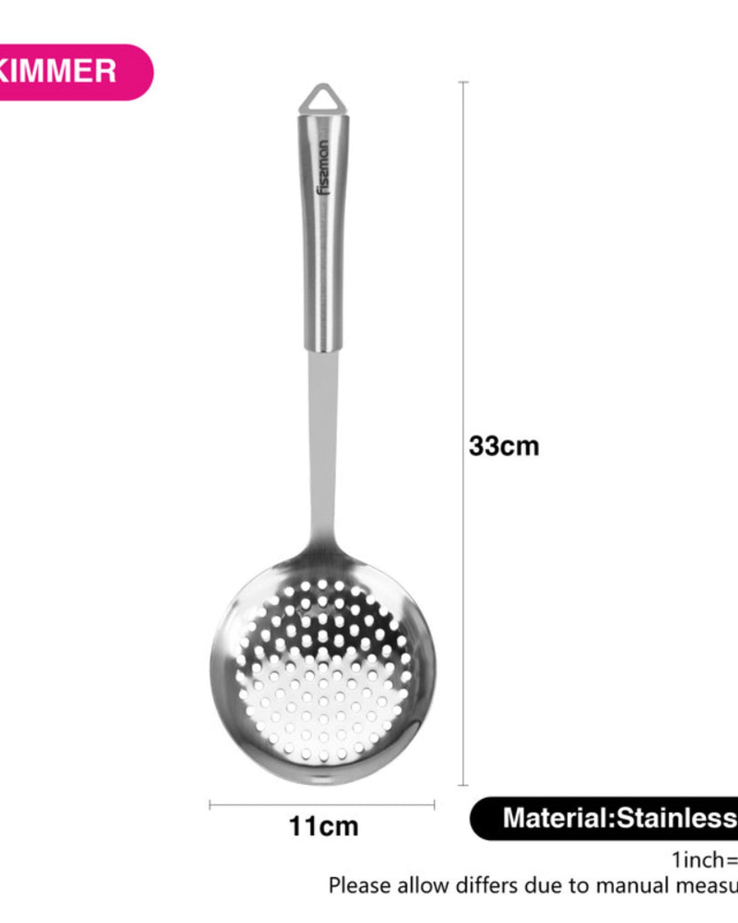 Fissman Skimmer Bergamo 33cm Stainless Steel