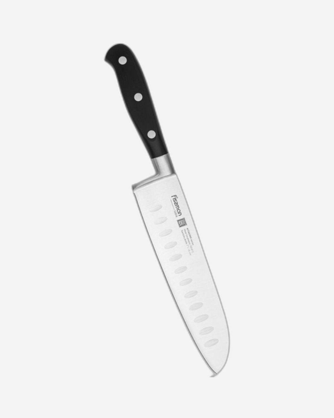 Fissman Kitakami Santoku Knife Silver/Black 7Inch