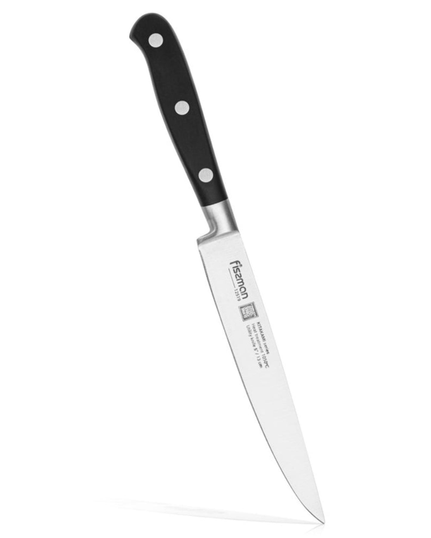 Fissman Kitakami Utility Knife Silver/Black 5Inch