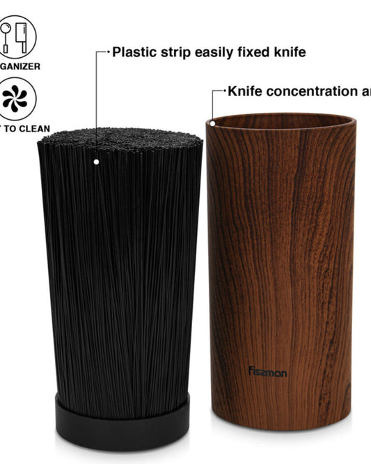 Fissman Kitchen Knife Organizer 11x22cm Round Shaped Wood (Plastic)