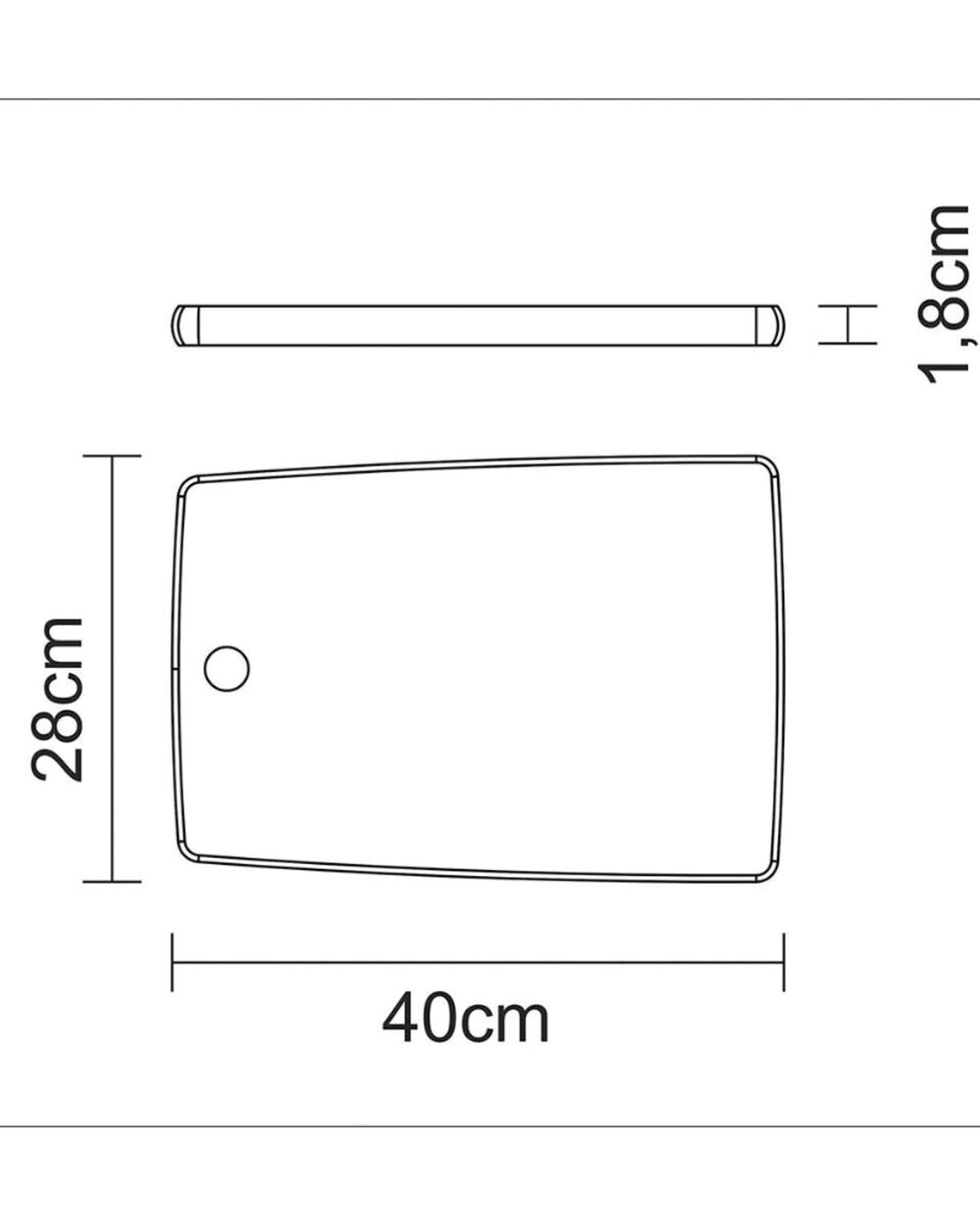 Tramontina Since 1911 Made In Brazil Tramontina Kitchen 40X27-Cm Rectangular Teak Wood Fsc Cutting Board