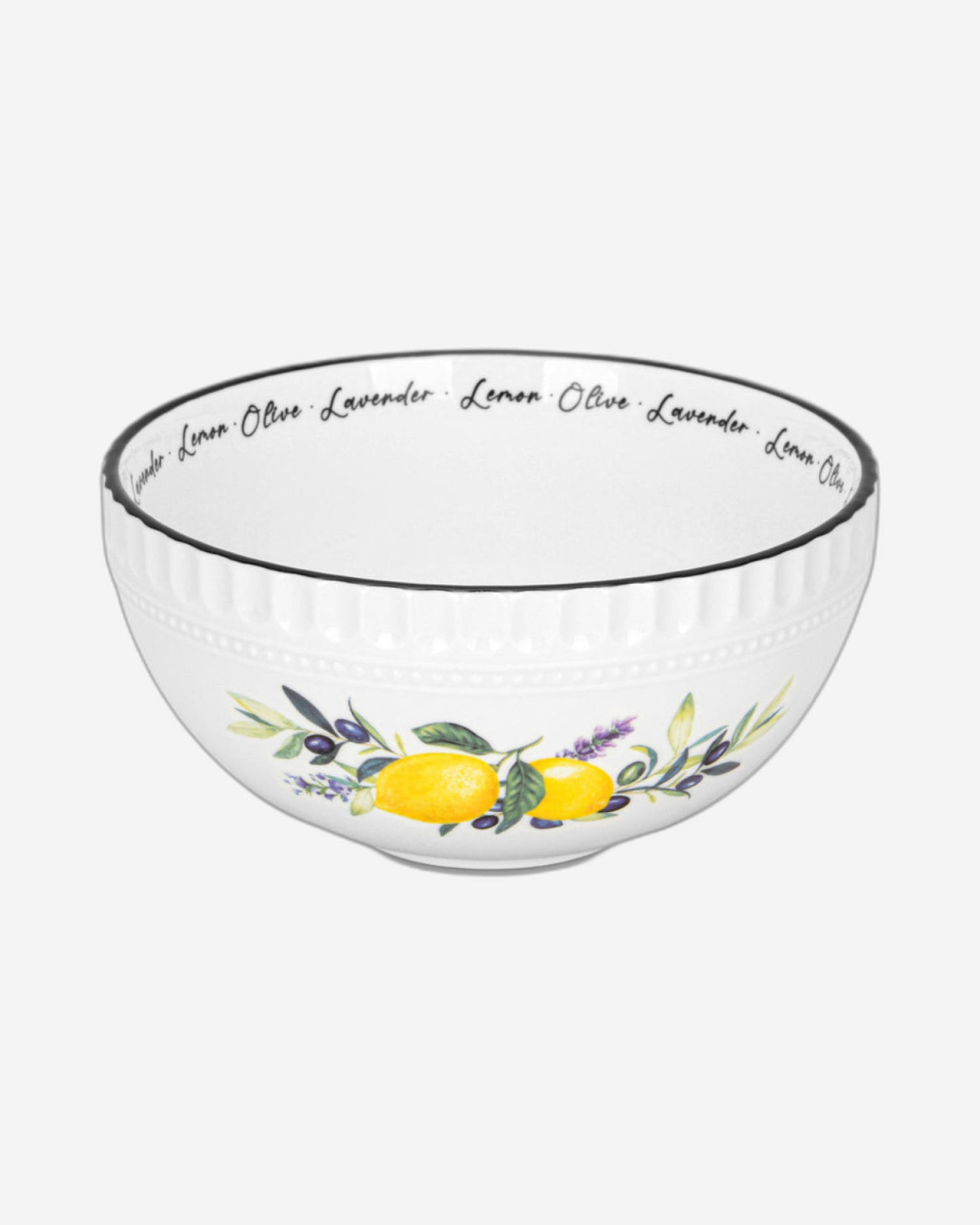 Fissman Bowl Lemon Provence Porcelain 2Pc 16cm