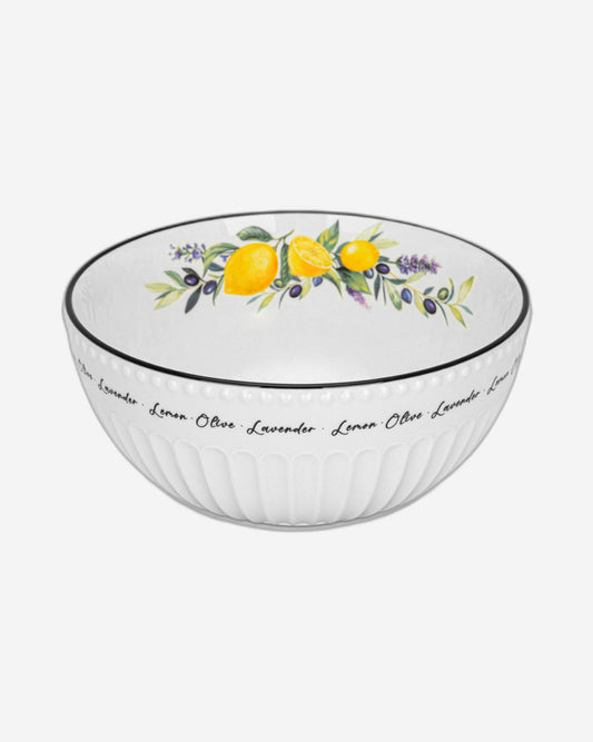 Fissman Salad Bowl Lemon Provence Series 20cm Porcelain