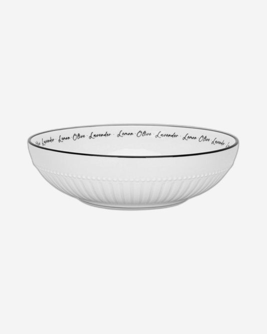 Fissman 2-Piece Deep Plates Lemon Provence Series 18cm Porcelain