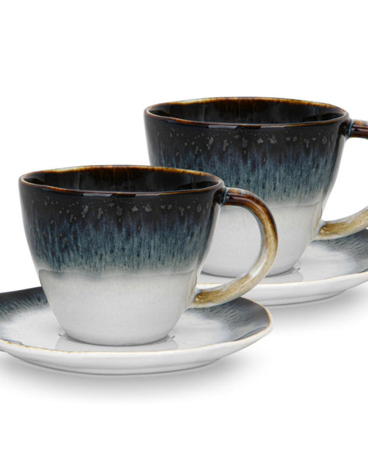 Fissman 2-Piece  Cups GALACTICA 230 ml With Saucers Porcelain