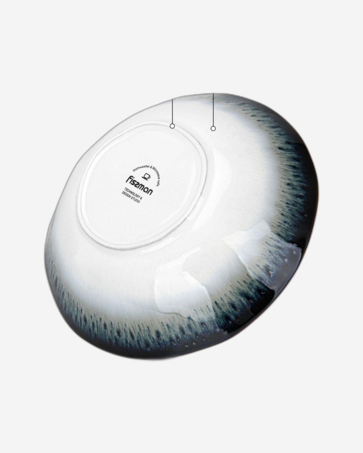 Fissman2-Piece Deep Plates GALACTICA 20cm Porcelain