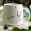 Fissman Mug Porcelain Rabbit Provence Design Purple