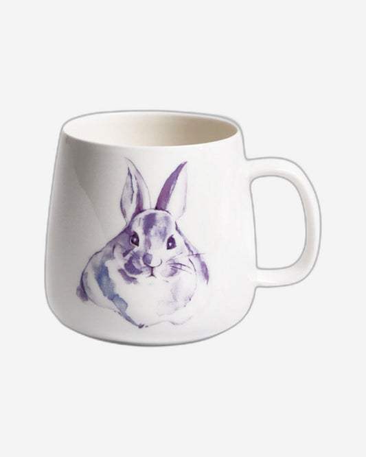 Fissman Mug 400ml Porcelain Rabbit Provence Design Black