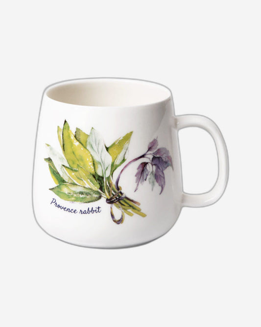 Fissman Mug 400ml Porcelain Rabbit Provence Design Black