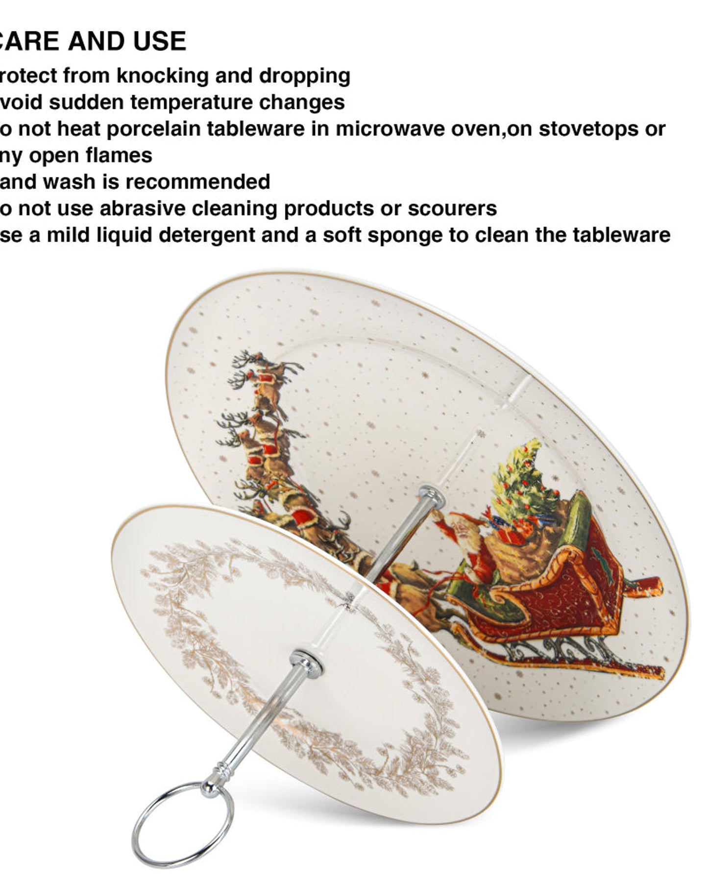 Fissman Fruit Stand Christmas 2-Tiers 19/27cm