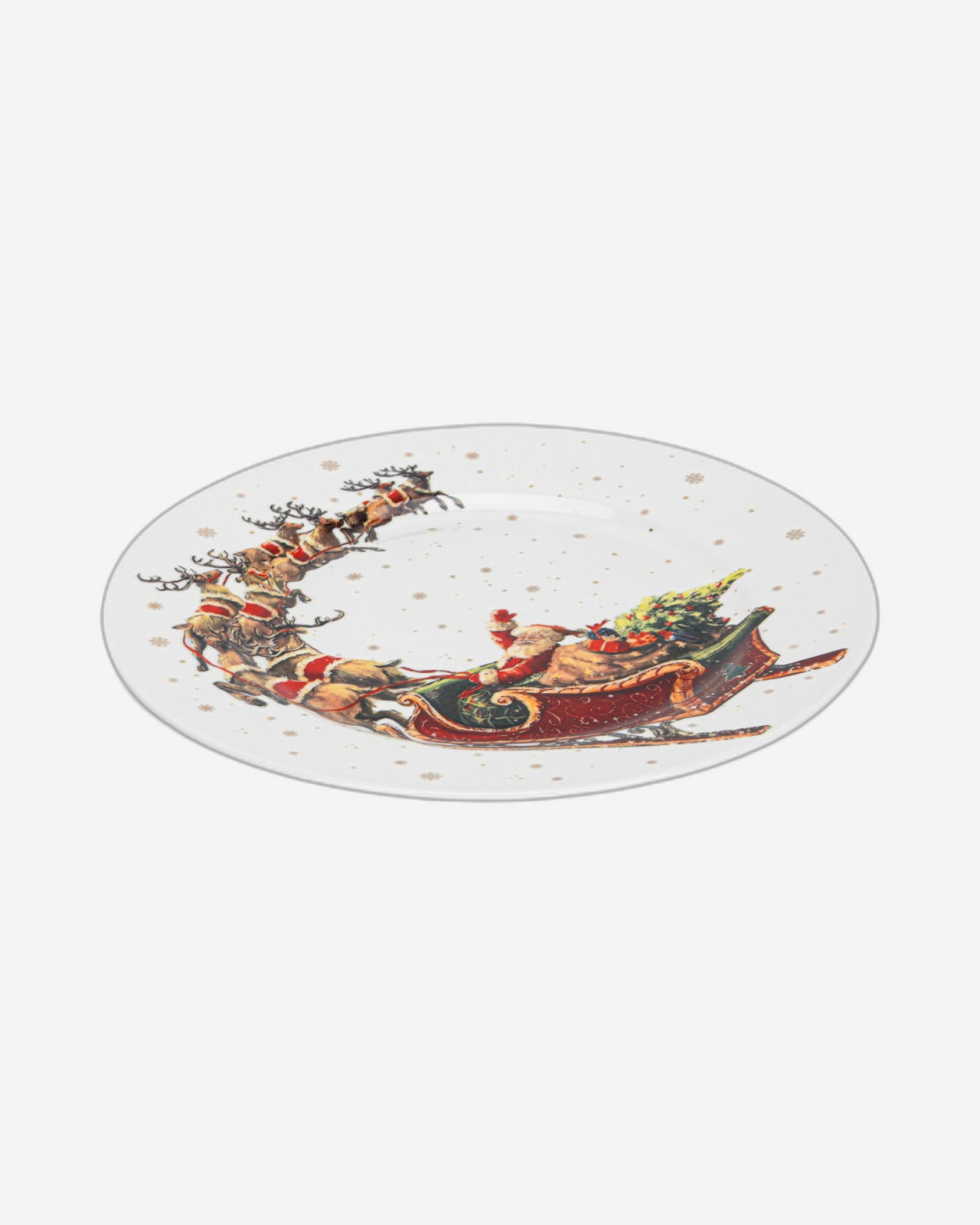 Fissman 2-Piece Plate Christmas, 19.5cm, New Bone China