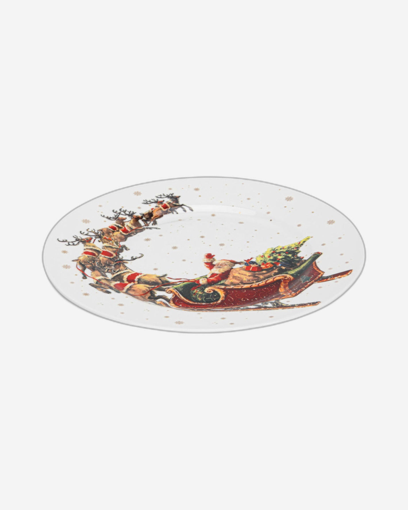 Fissman 2-Piece Plate Christmas, 19.5cm, New Bone China