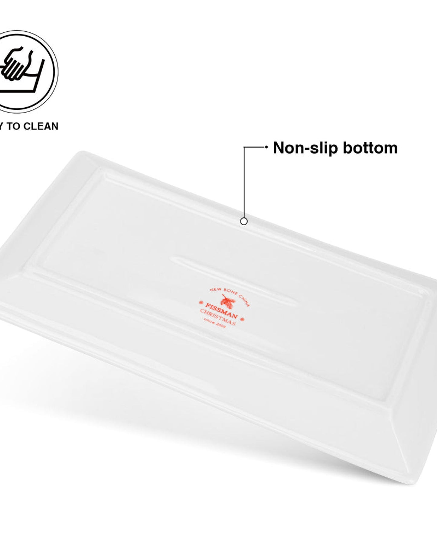 Fissman Plate Christmas Rectangular 25.5cm