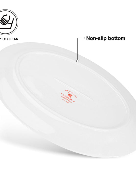 Fissman Oval Plate Christmas, 30cm, New Bone China