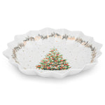 Fissman Polygon Dish 24cm Christmas New Bone China