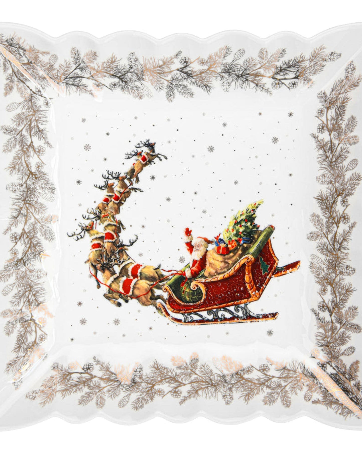 Fissman Dish Porcelain Square 22.5cm