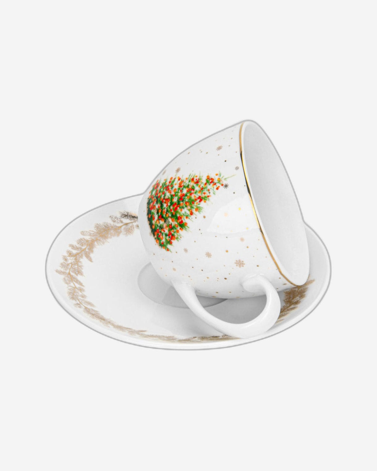 Fissman Cup & Saucer Christmas 2Pc 260ml