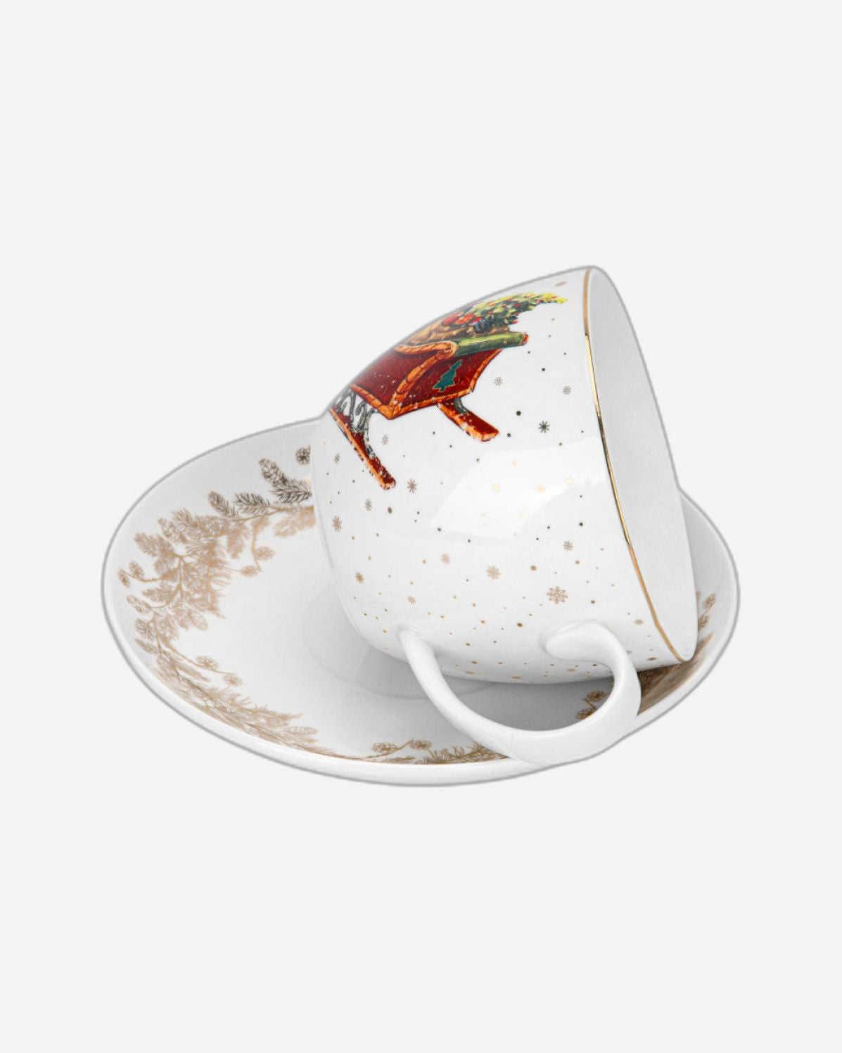 Fissman Cup & Saucer Christmas 2Pc 400ml